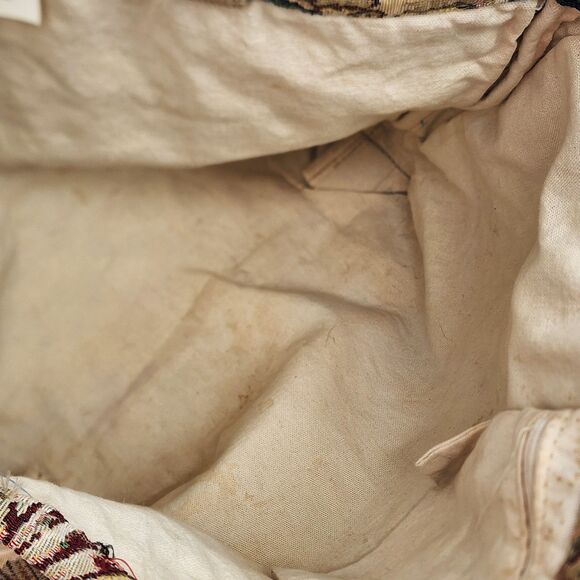 Vintage Sea Creature Tapestry Shopper Tote Bag Ocean Dolphin Turtle Shells - Picture 7 of 11